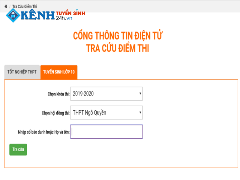 Hướng Dẫn Xem Điểm Thi Lớp 10 Năm 2018 Khu Vực Hà Nội Chính Xác Nhất